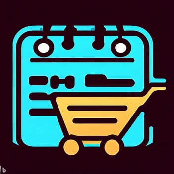  a calendar or a shopping cart with a history icon.